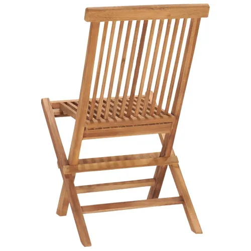 5-dijelni sklopivi vrtni blagovaonski set od masivne tikovine - Za 4 osobe (bez naslona za ruke) Četvrtasto 90 x 90 x 75 cm Cijena