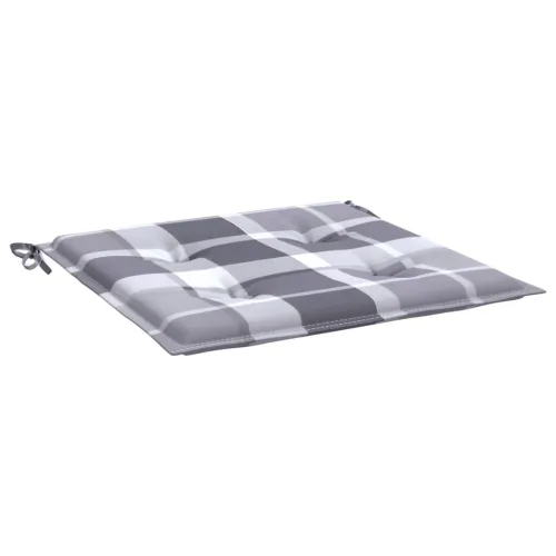 Jastuci za vrtne stolice 4 kom sivi karirani 50x50x3 cm tkanina - Sivi karirani uzorak 50 x 50 x 3 cm 4 Cijena