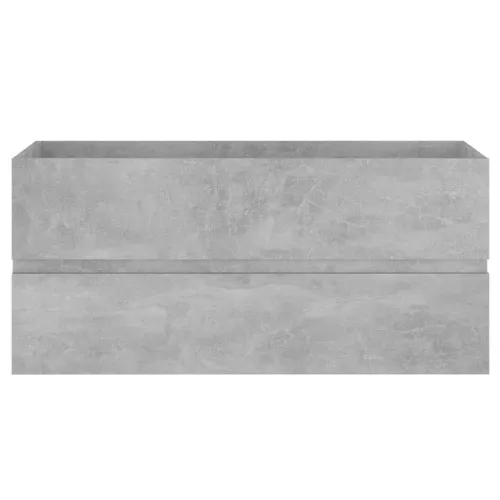 Ormarić za Lavabo - Umivaonik siva boja betona 100 x 38,5 x 45 cm drveni - Beton siva 100 x 38.5 x 45 cm Cijena
