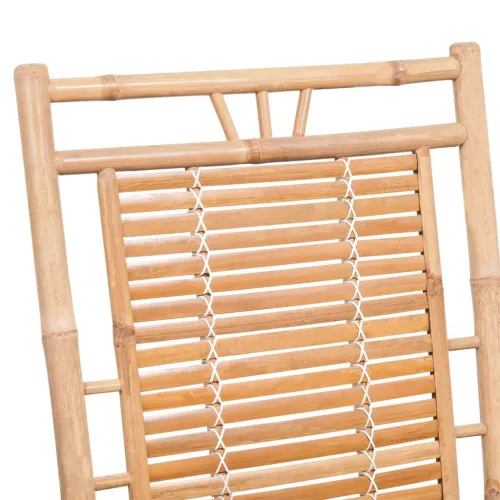 Stolica za ljuljanje od bambusa s jastukom - Plava 120 x 50 x 4 cm Cijena