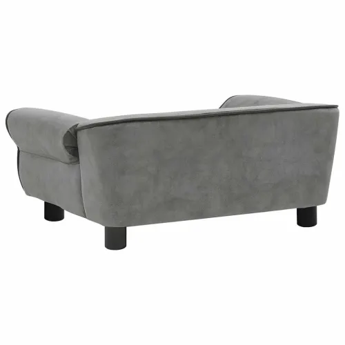Sofa za pse tamnosiva 72 x 45 x 30 cm plišana - Tamno siva Cijena