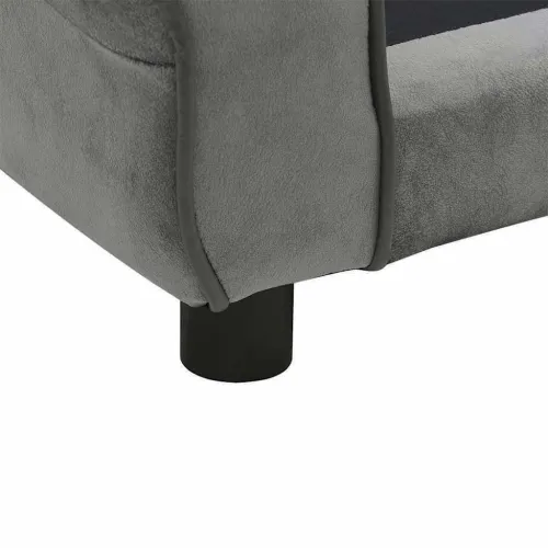 Sofa za pse tamnosiva 72 x 45 x 30 cm plišana - Tamno siva Cijena