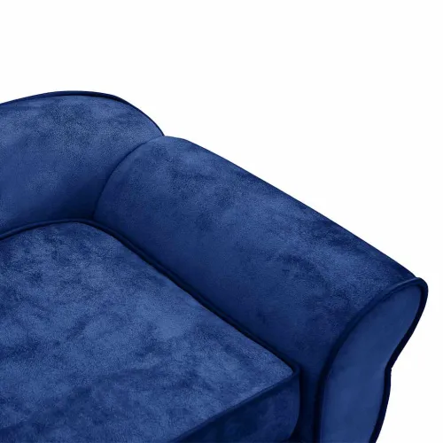 Sofa za pse plava 72 x 45 x 30 cm plišana - Plava Cijena