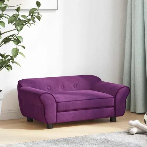 Sofa za pse bordo 72 x 45 x 30 cm plišana - Tamno crvena Cijena