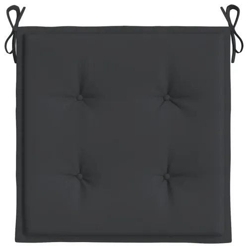 Jastuci za vrtne stolice 6 kom crni 40x40x3 cm od tkanine - Crna 40 x 40 x 3 cm 6 Cijena