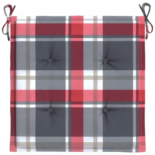 Jastuci za vrtne stolice 6kom crveni karirani 40x40x3cm tkanina - Crveni karirani uzorak 40 x 40 x 3 cm 6 Cijena