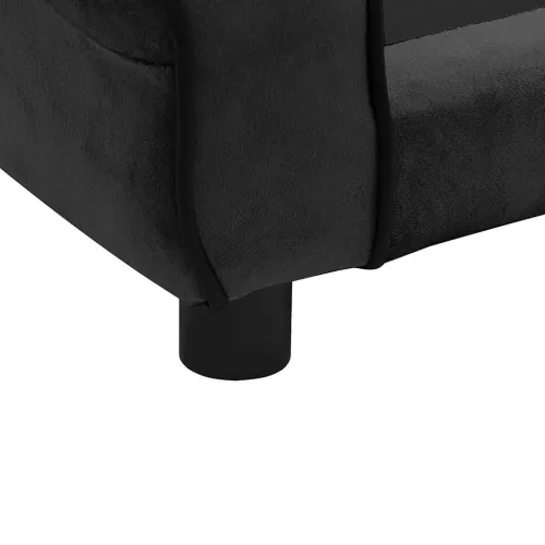 Sofa za pse crna 72 x 45 x 30 cm plišana - Crna Cijena