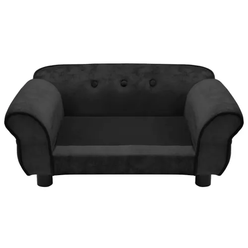 Sofa za pse crna 72 x 45 x 30 cm plišana - Crna Cijena