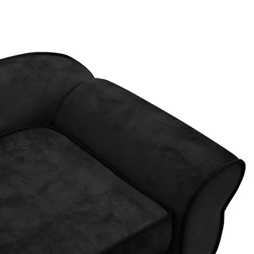 Sofa za pse crna 72 x 45 x 30 cm plišana - Crna Cijena