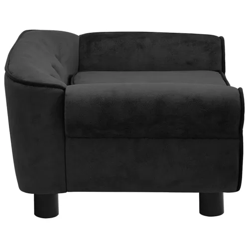 Sofa za pse crna 72 x 45 x 30 cm plišana - Crna Cijena