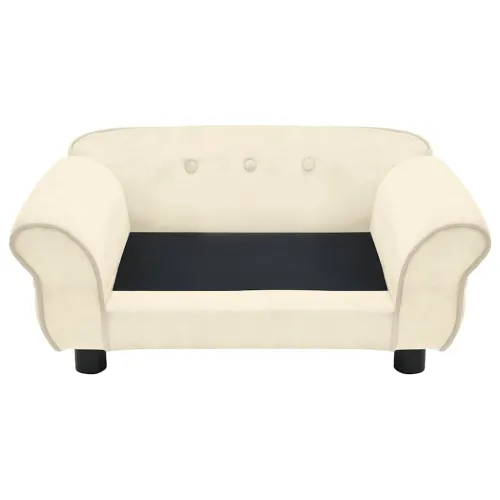 Sofa za pse krem 72 x 45 x 30 cm plišana - Krema Cijena