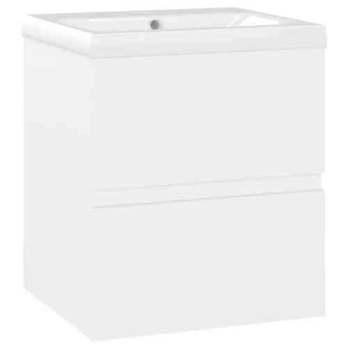 Ormarić s ugrađenim Lavabo - Umivaonikom bijeli od iverice - Bijela 41 x 38.5 x 45 cm bez slavine i odvoda Cijena