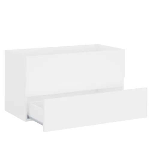 Ormarić s ugrađenim Lavabo - Umivaonikom bijeli od konstruiranog drva - Bijela 80 x 38.5 x 45 cm 1 bez slavine i odvoda Cijena