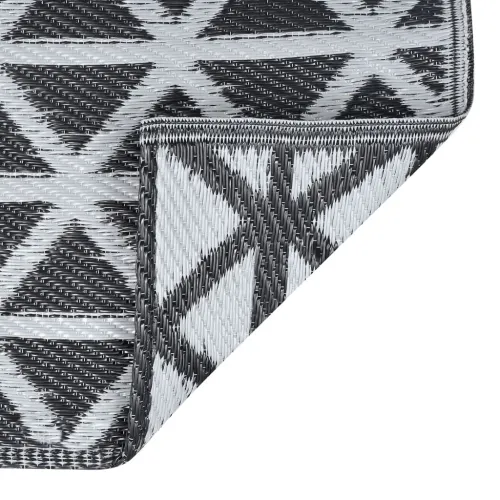Vanjski tepih ARAKIL crni 160 x 230 cm PP - Crna 160 x 230 cm Cijena