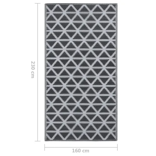 Vanjski tepih ARAKIL crni 160 x 230 cm PP - Crna 160 x 230 cm Cijena