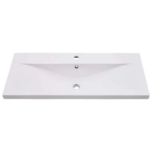 Ormarić s ugrađenim Lavabo - Umivaonikom boja betona konstruirano drvo - Beton siva 90 x 38.5 x 45 cm bez slavine i odvoda Cijena