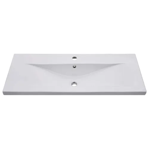 Ormarić s ugrađenim Lavabo - Umivaonikom siva boja betona drvena - Beton siva 100 x 38.5 x 45 cm bez slavine i odvoda Cijena
