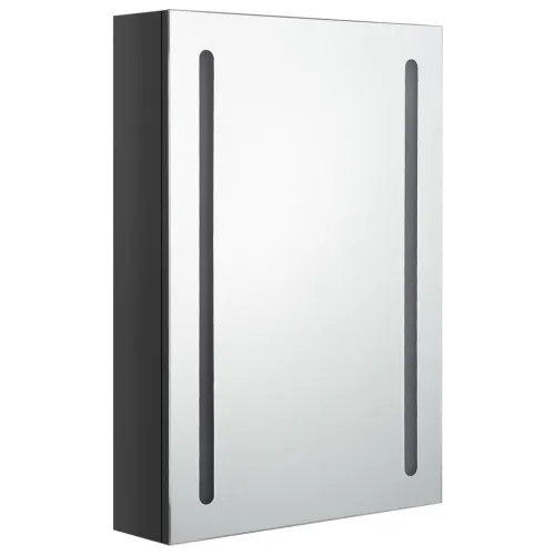 LED kupaonski ormarić s ogledalom sjajni crni 50 x 13 x 70 cm - Sjajna crna 50 x 13 x 70 cm Cijena