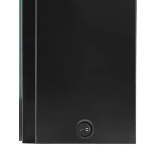 LED kupaonski ormarić s ogledalom sjajni crni 80 x 12 x 68 cm - Sjajna crna Cijena