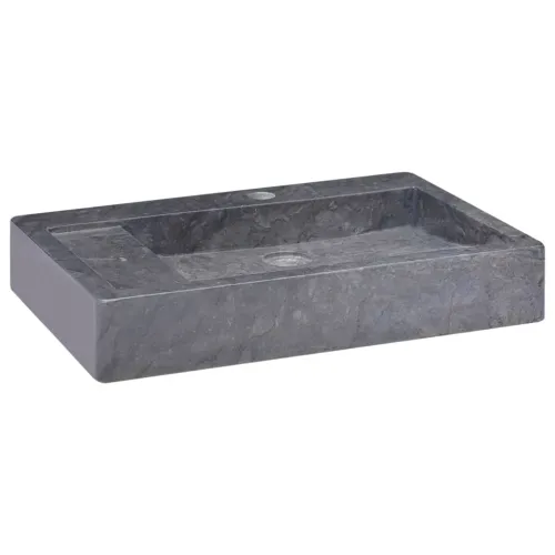 Lavabo - Umivaonik crni 58 x 39 x 10 cm mramorni - Crna Cijena