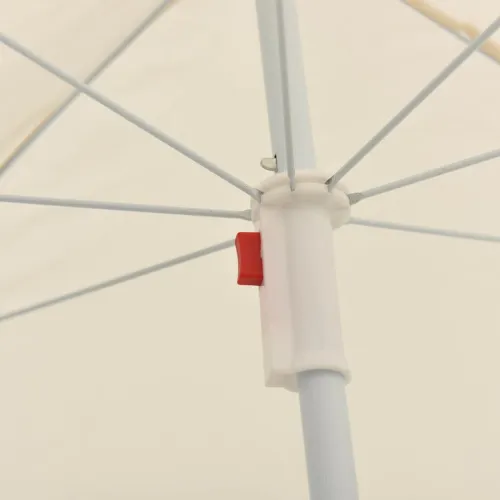 Vrtni suncobran s čeličnim stupom 180 cm boja pijeska - Pijesak 180 cm Cijena