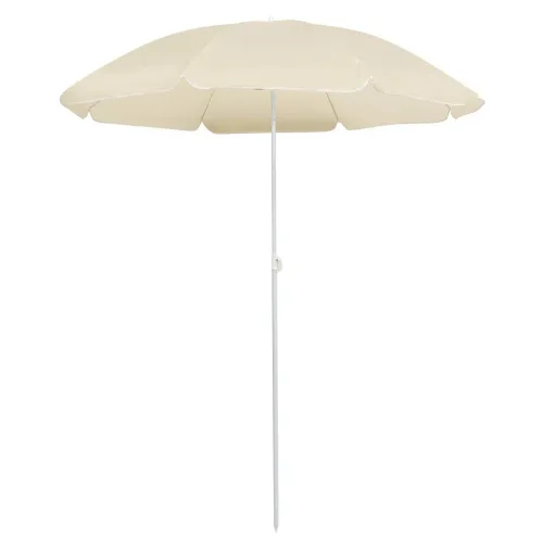 Vrtni suncobran s čeličnim stupom 180 cm boja pijeska - Pijesak 180 cm Cijena