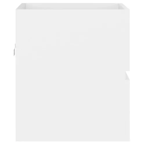 Ormarić s ugrađenim Lavabo - Umivaonikom bijeli od konstruiranog drva - Bijela 41 x 38.5 x 45 cm sa slavinom i odvodom Cijena
