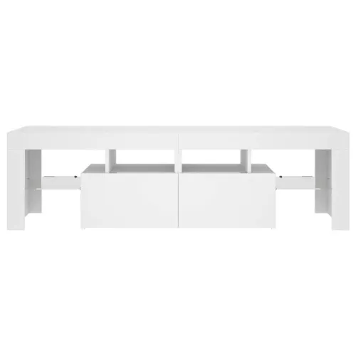 TV ormarić s LED svjetlima bijeli 140 x 36,5 x 40 cm - Bijela 1 Cijena