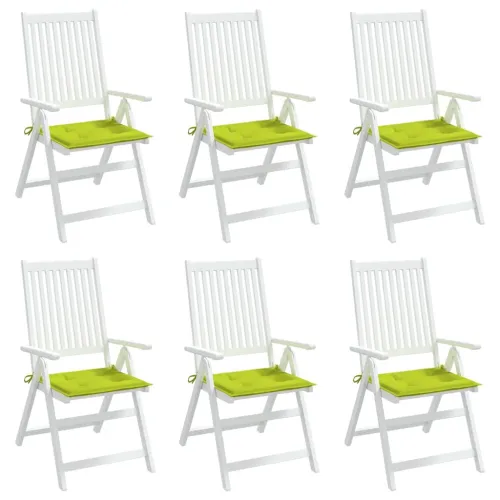 Jastuci za vrtne stolice 6 kom zeleni 50x50x3 cm tkanina Oxford - Svjetlozelena 50 x 50 x 3 cm 6 Cijena