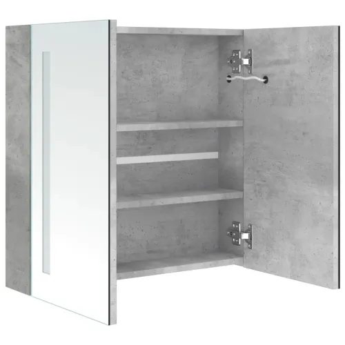 LED kupaonski ormarić s ogledalom boja betona 62 x 14 x 60 cm - Beton siva 62 x 14 x 60 cm Cijena