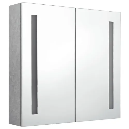 LED kupaonski ormarić s ogledalom boja betona 62 x 14 x 60 cm - Beton siva 62 x 14 x 60 cm Cijena