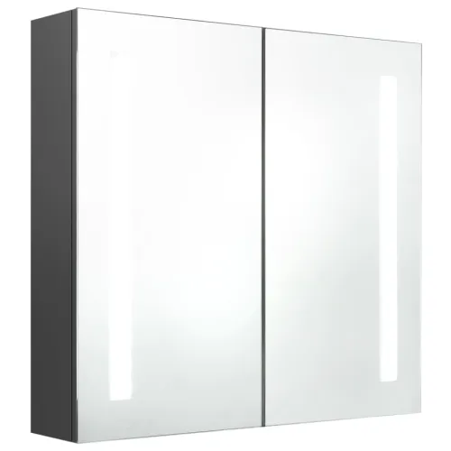 LED kupaonski ormarić s ogledalom sivi 62 x 14 x 60 cm - Siva 62 x 14 x 60 cm Cijena