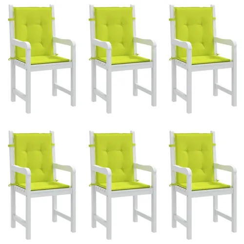 Jastuci za vrtne stolice 6 kom svjetlozeleni 100x50x3cm tkanina - Svjetlozelena 100 x 50 x 3 cm 6 Cijena
