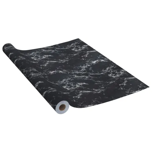 Samoljepljiva folija za namještaj boja crni kamen 500x90 cm PVC - Crna 1 Cijena