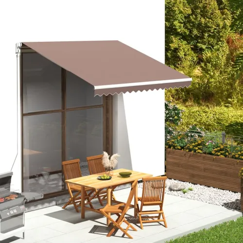 Platno za tendu - Zamjenska tkanina za tendu smeđa 280 x 245 cm poliester - Smeđa 3 x 2.5 m 1 Cijena