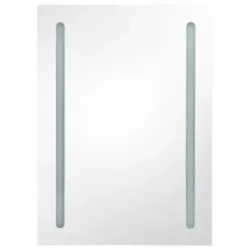 LED kupaonski ormarić s ogledalom boja betona 50 x 13 x 70 cm - Beton siva 50 x 13 x 70 cm Cijena