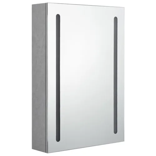 LED kupaonski ormarić s ogledalom boja betona 50 x 13 x 70 cm - Beton siva 50 x 13 x 70 cm Cijena