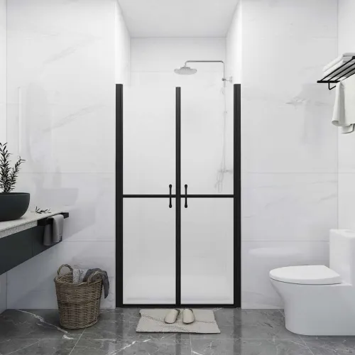 Vrata za tuš-kabinu matirana ESG (88 - 91) x 190 cm - Crna 91 x 190 cm Matirano Cijena
