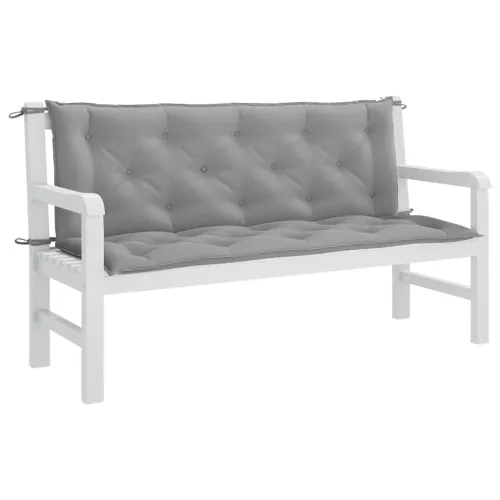 Jastuk za vrtnu klupu sivi 150 x (50+50) x 7 cm tkanina Oxford - Siva 150 cm Cijena