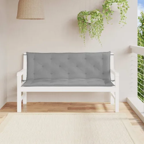 Jastuk za vrtnu klupu sivi 150 x (50+50) x 7 cm tkanina Oxford - Siva 150 cm Cijena