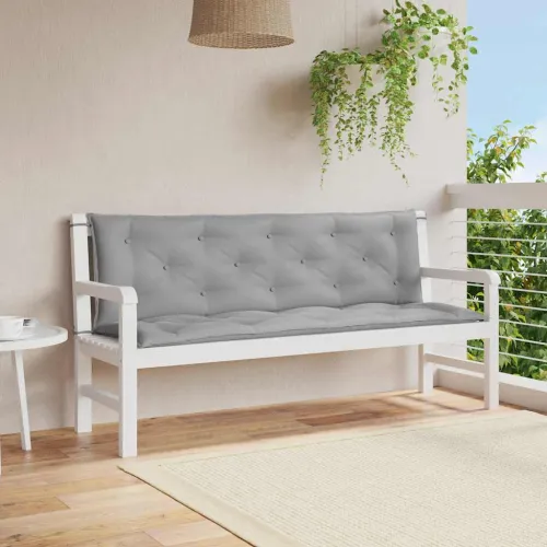 Jastuk za vrtnu klupu sivi 150 x (50+50) x 7 cm tkanina Oxford - Siva 150 cm 2 Cijena