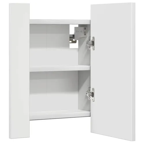 LED kupaonski ormarić s ogledalom bijeli 40x12x45 cm akrilni - Bijela 1 Cijena