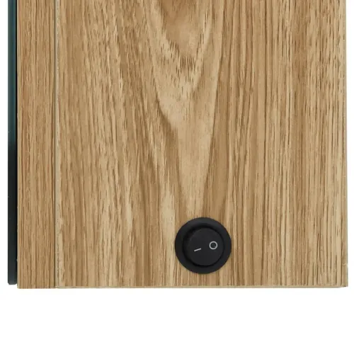 LED kupaonski ormarić s ogledalom boja hrasta 50 x 13 x 70 cm - Boja hrasta Cijena