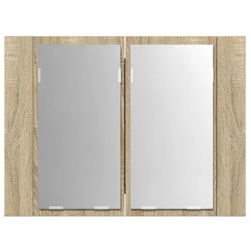 LED kupaonski ormarić s ogledalom boja hrasta 60x12x45 akrilni - Sonoma hrast Cijena