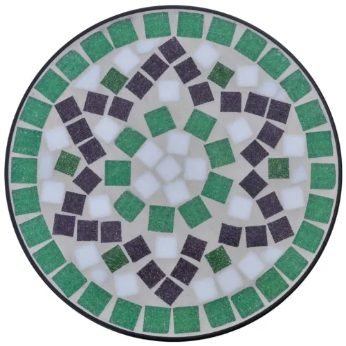 Mozaični pomoćni stolić za biljke zeleno-bijeli - Zelena i bijela 30 x 60 cm 1 Cijena
