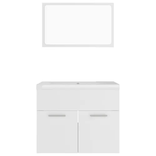 Set kupaonskog namještaja od konstruiranog drva bijeli - Bijela 60 x 38.5 x 46 cm 1 1 Cijena