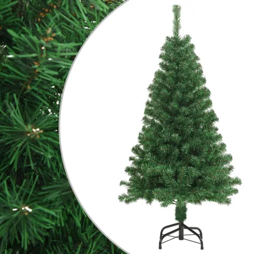 Umjetno božićno drvce s gustim granama zeleno 120 cm PVC Cijena