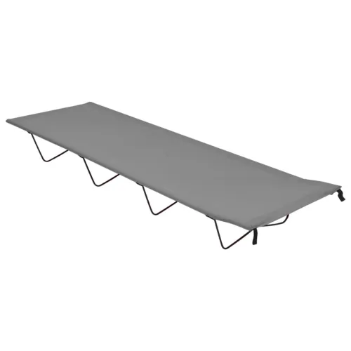 Krevet za kampiranje 180 x 60 x 19 cm od tkanine i čelika sivi - Siva 1 Siva 1 Cijena