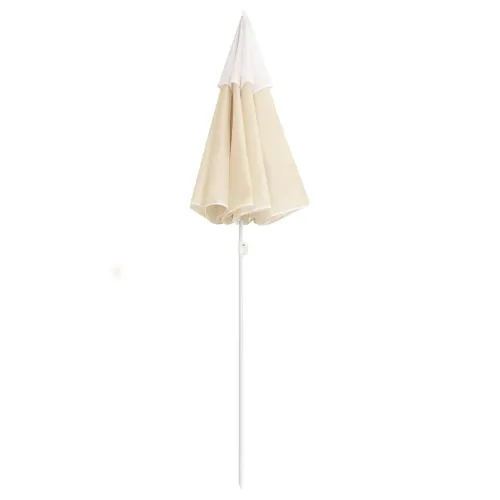 Vrtni suncobran s čeličnim stupom 180 cm boja pijeska - Pijesak 180 cm Cijena