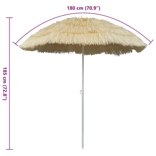 Nagibni suncobran za plažu u havajskom stilu Cijena
